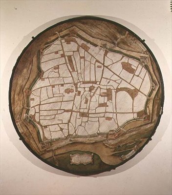 Kruhová mapa Vídně, 1547-49 od Augustin Hirschvogel