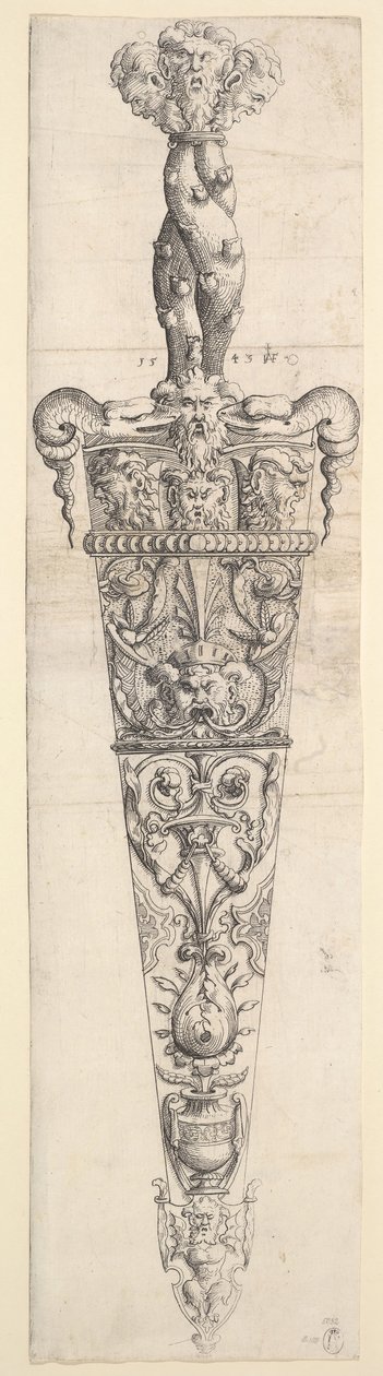 Design pro dýku a pochvu, 1543. od Augustin Hirschvogel
