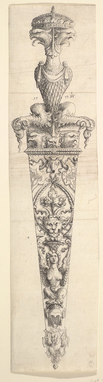 Design pro dýku a pochvu, 1543. od Augustin Hirschvogel