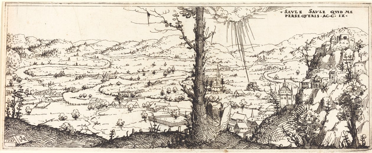 Krajina s obrácením svatého Pavla, 1545. od Augustin Hirschvogel