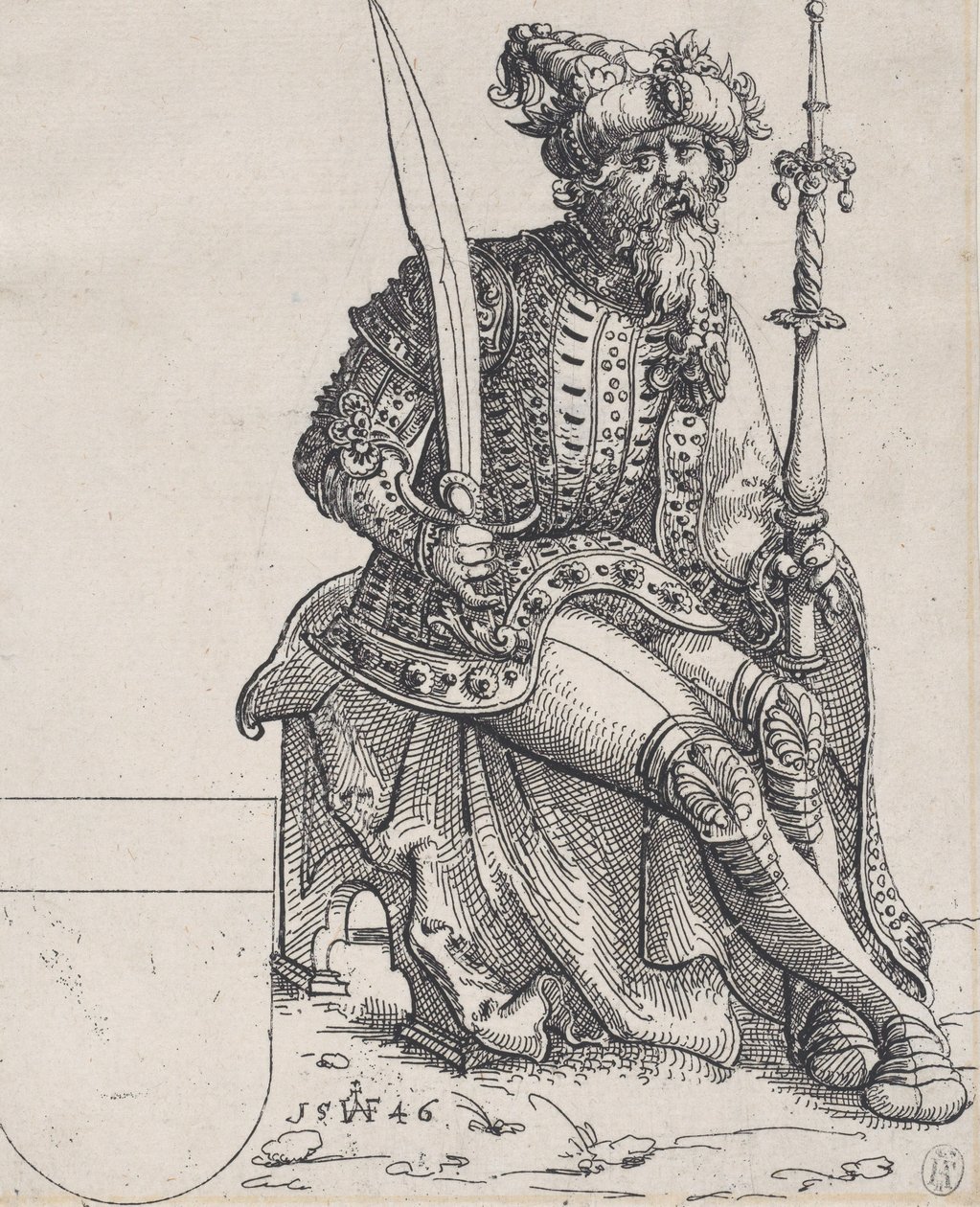 Maxmilián I., z Herberstain, Rerum Muscoviticarum Commentarii, 1546. od Augustin Hirschvogel