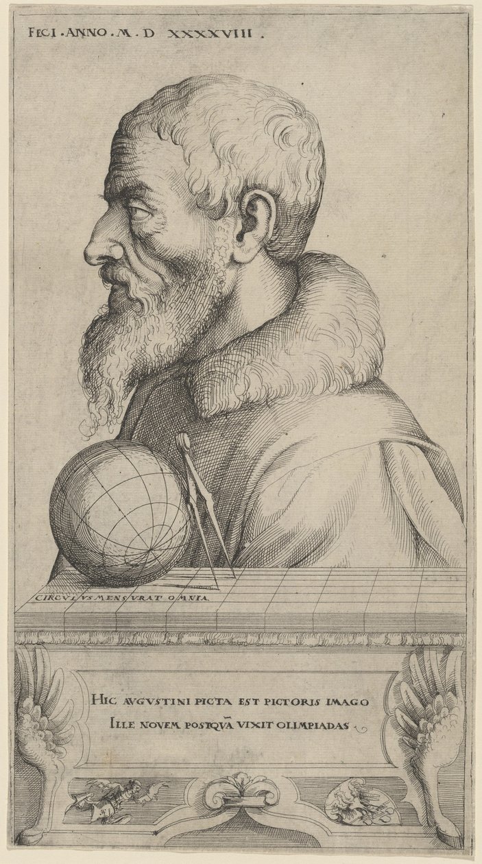 Autoportrét, 1548. od Augustin Hirschvogel