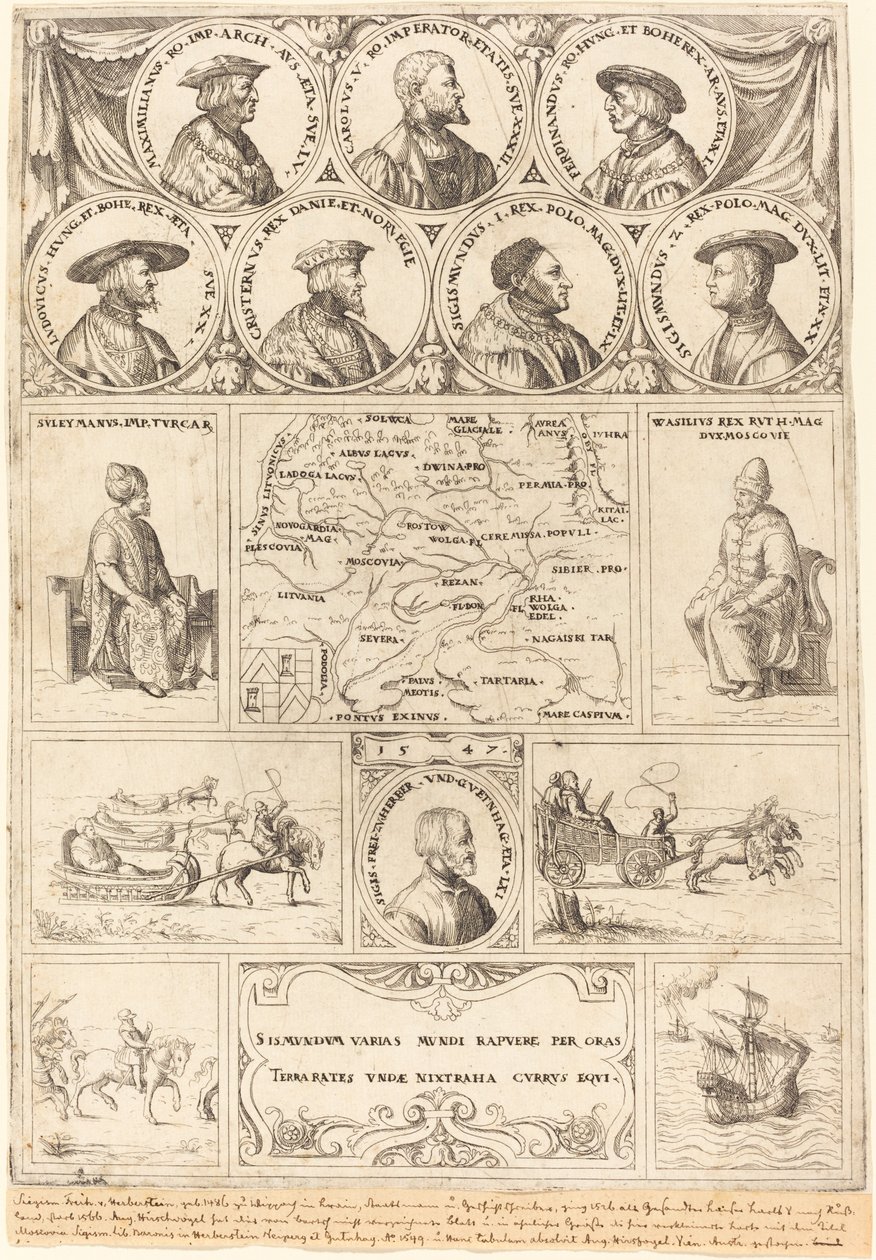 Sigismund von Herberstein od Augustin Hirschvogel