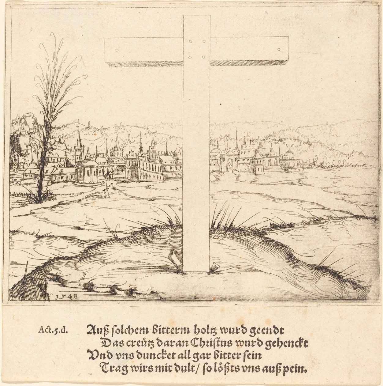 Kristův kříž od Augustin Hirschvogel