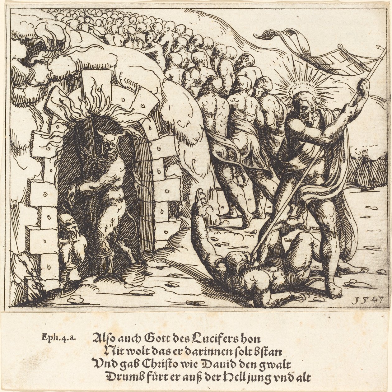 Harrowing of Hell od Augustin Hirschvogel