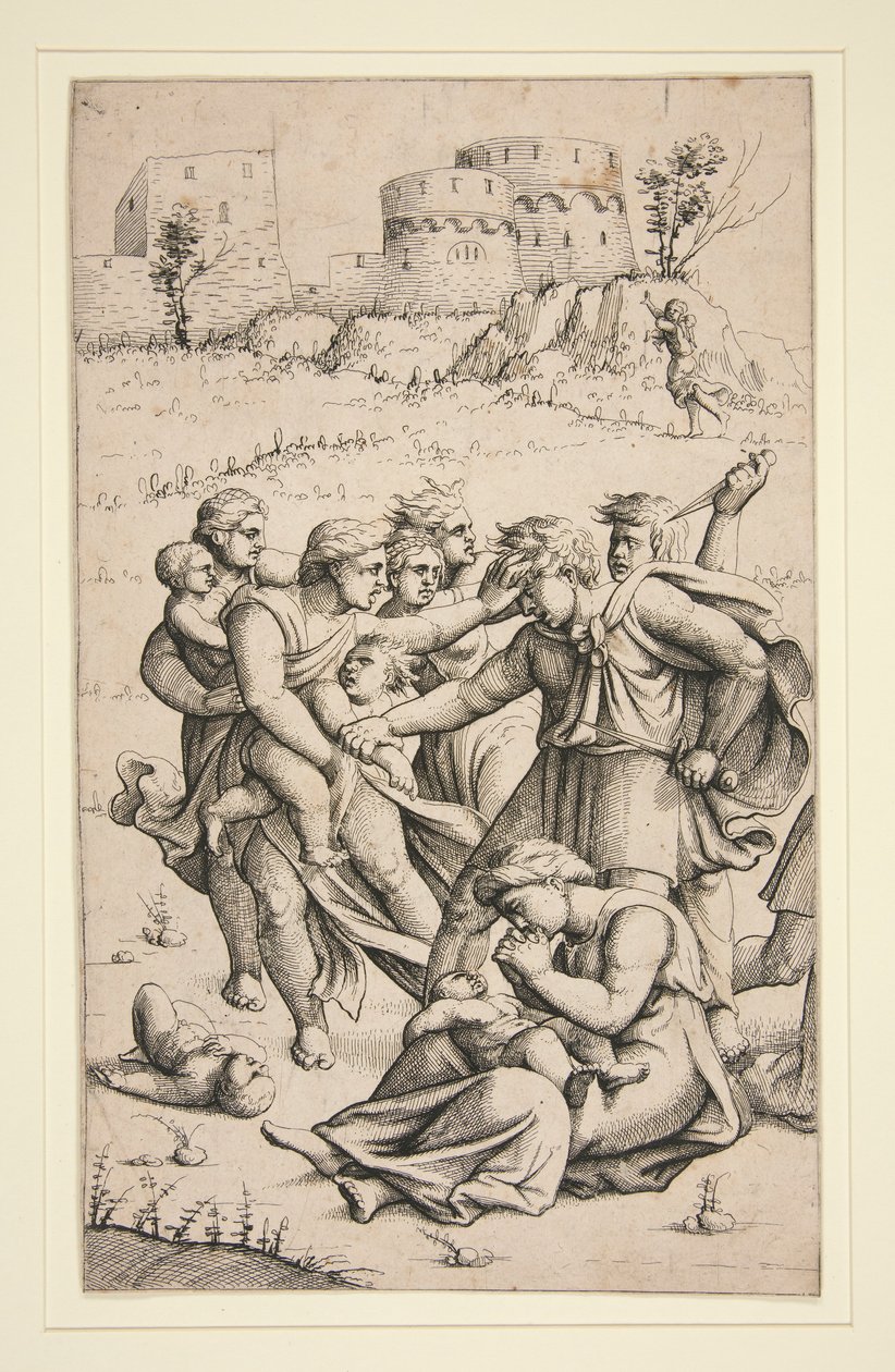 The Massacre of the Innocents (střední list ze série 3 listů) od Augustin Hirschvogel