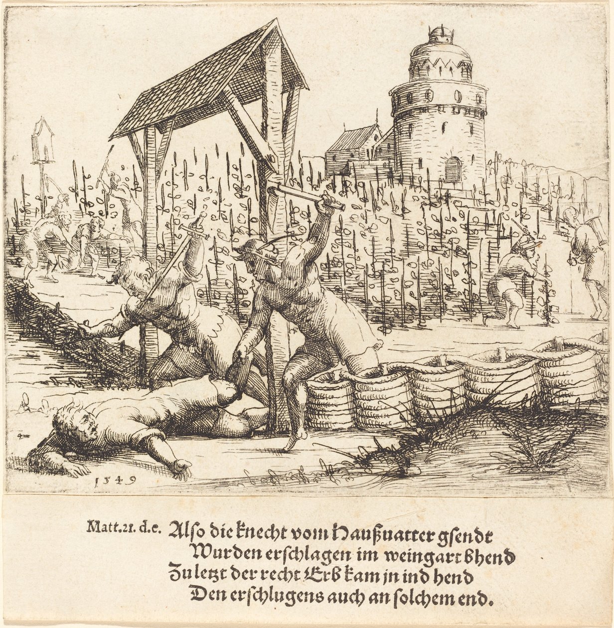 Podobenství o zlých manželích, 1549. od Augustin Hirschvogel