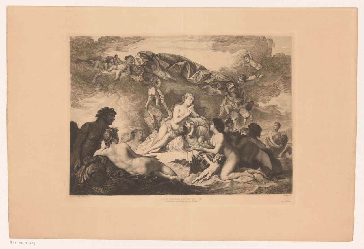 Geboorte van Venus Zrození Venuše (název na objektu) od Augustin Mongin