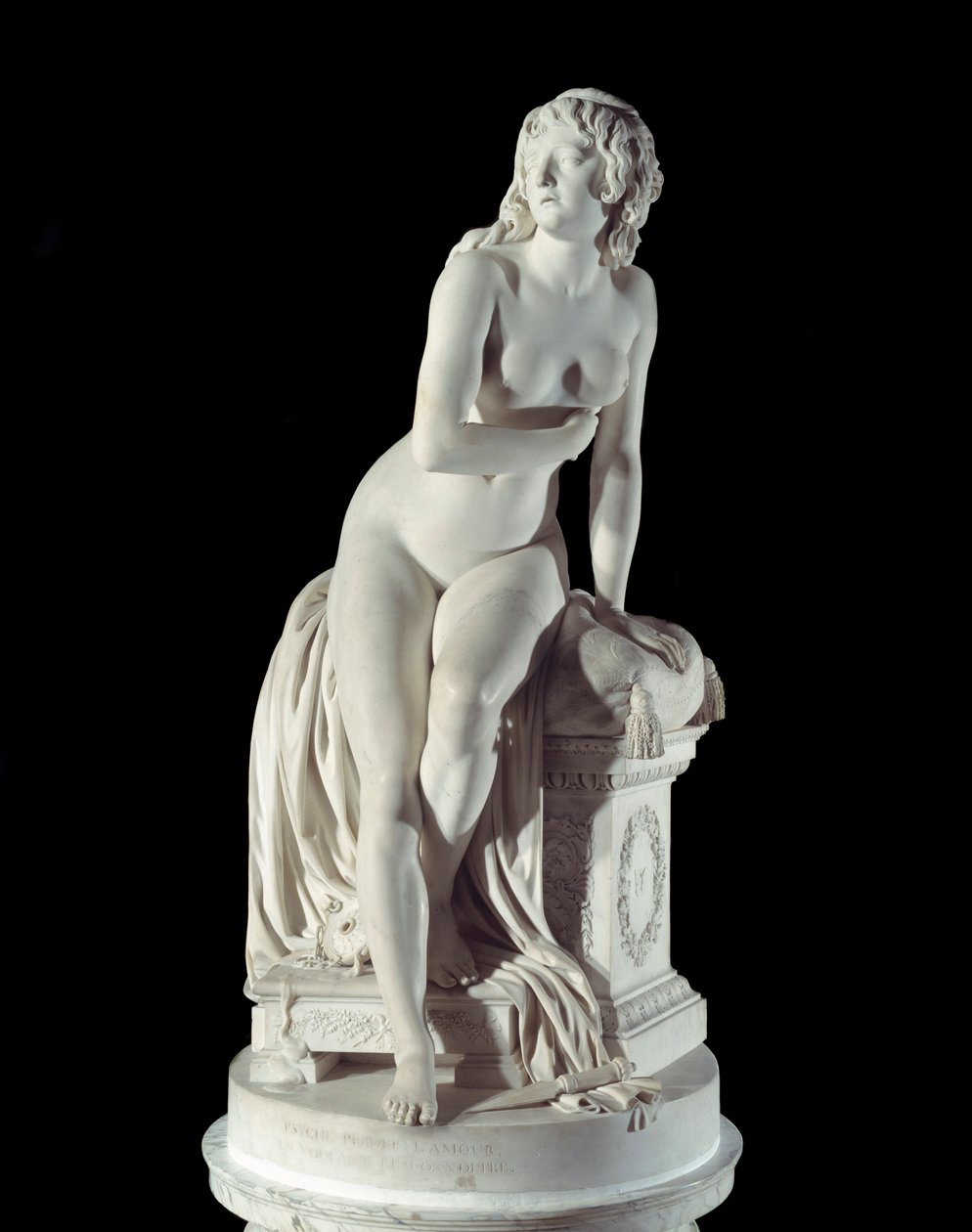 Socha opuštěné psychiky od Augustina Pajou (1730-1809) 1791 Paříž, muzeum Louvre od Augustin Pajou