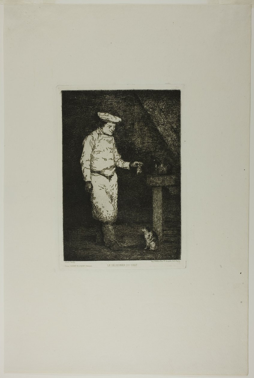 Kočičí oběd od Augustin Théodule Ribot
