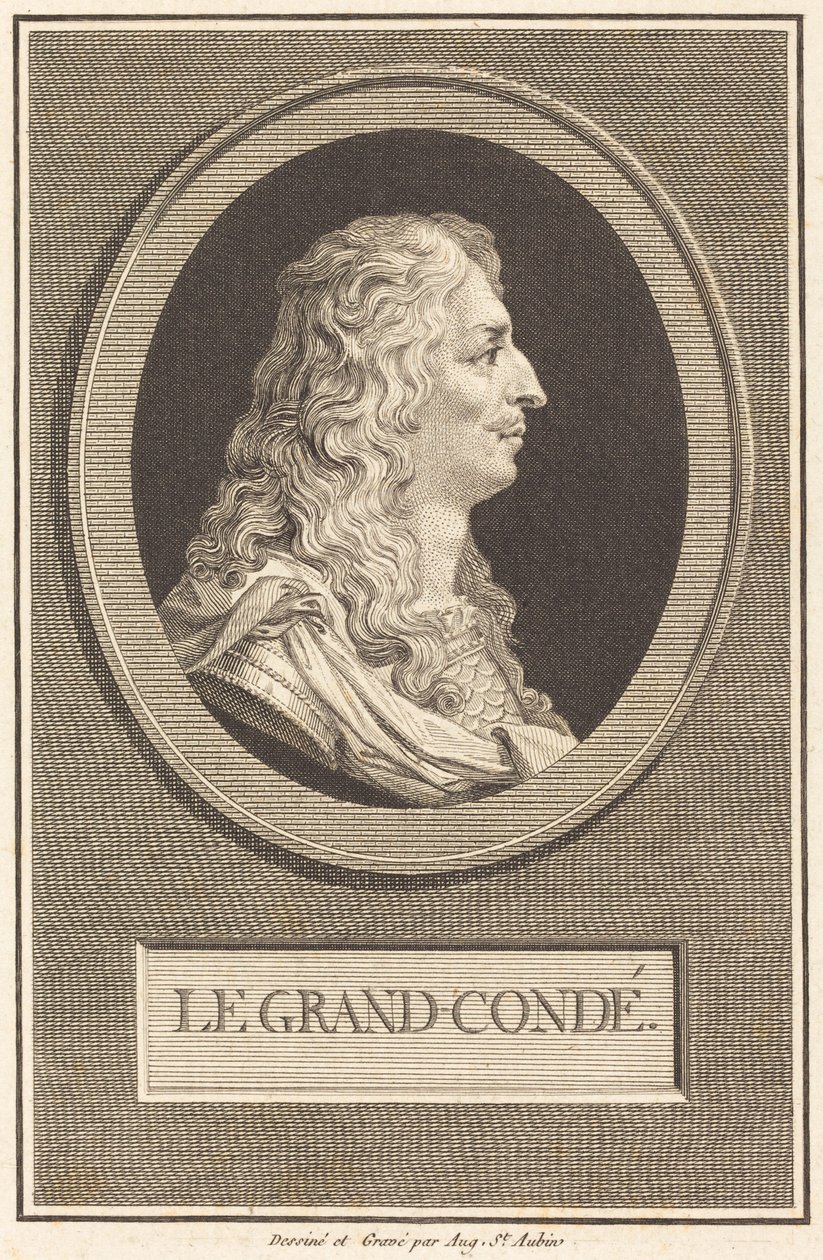 Velký Condé od Augustin de Saint-Aubin