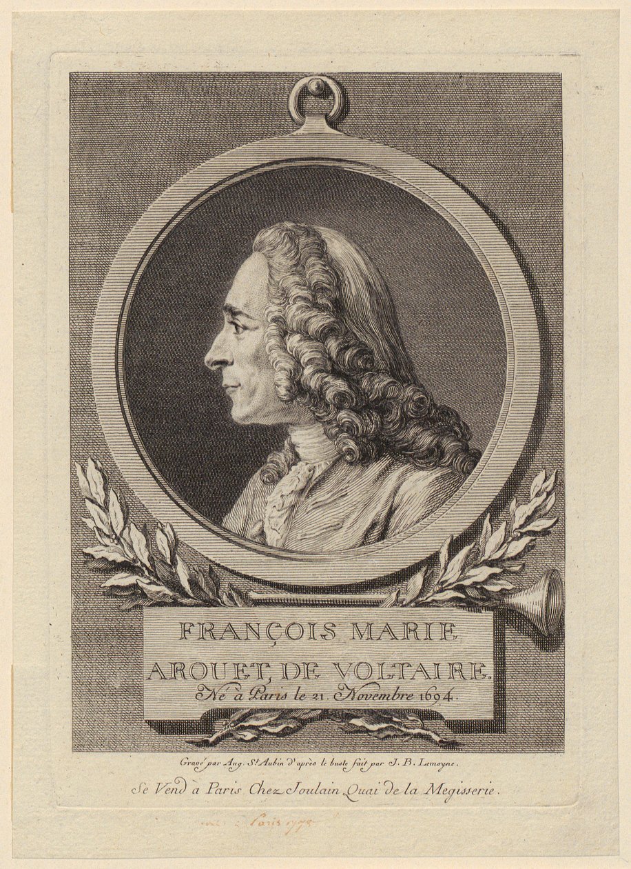 Portrét Françoise Marie Aroueta de Voltaira od Augustin de Saint-Aubin