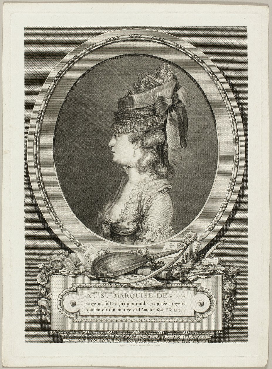 Adrienne-Sophie, markýza z *** od Augustin de Saint Aubin