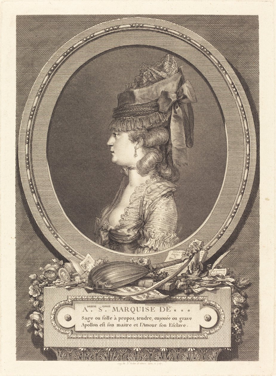 Adrienne Sophie Marquise z *** od Augustin de Saint Aubin
