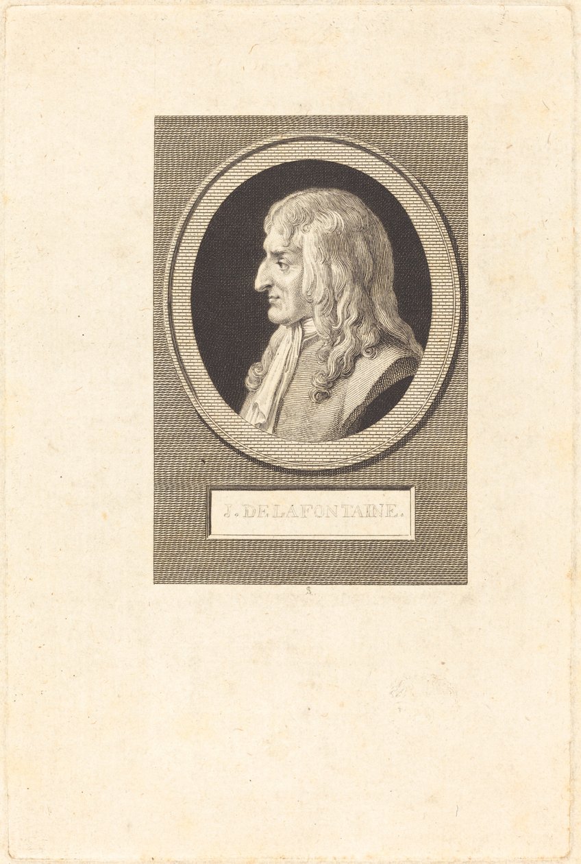 Jean de La Fontaine od Augustin de Saint Aubin