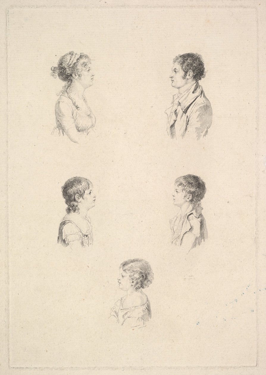 The Renouard Family The Renouard Family, 1801. od Augustin de Saint Aubin