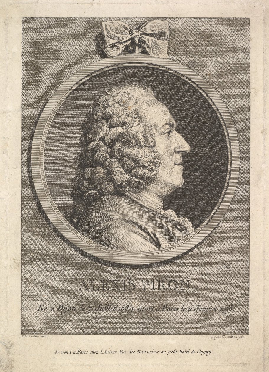 Portrét Alexise Pirona, 1776. od Augustin de Saint Aubin