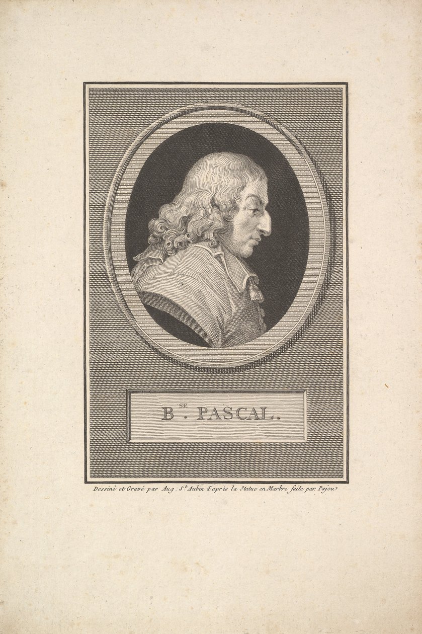 Portrét Blaise Pascala, 1802. od Augustin de Saint Aubin