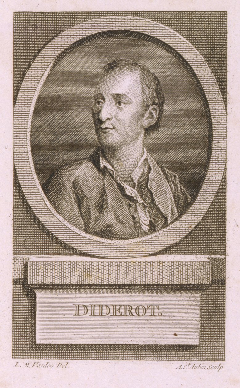 Portrét Denise Diderota 17131784 od Augustin de Saint Aubin