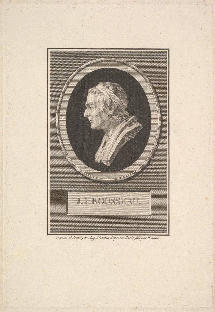 Portrét J. J. Rousseaua, 1801. od Augustin de Saint Aubin