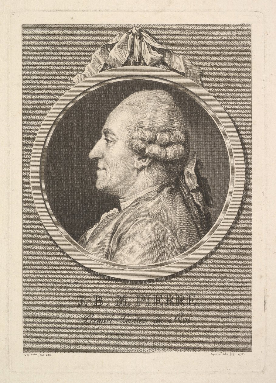 Portrét Jean-Baptiste-Marie Pierra, 1775. od Augustin de Saint Aubin