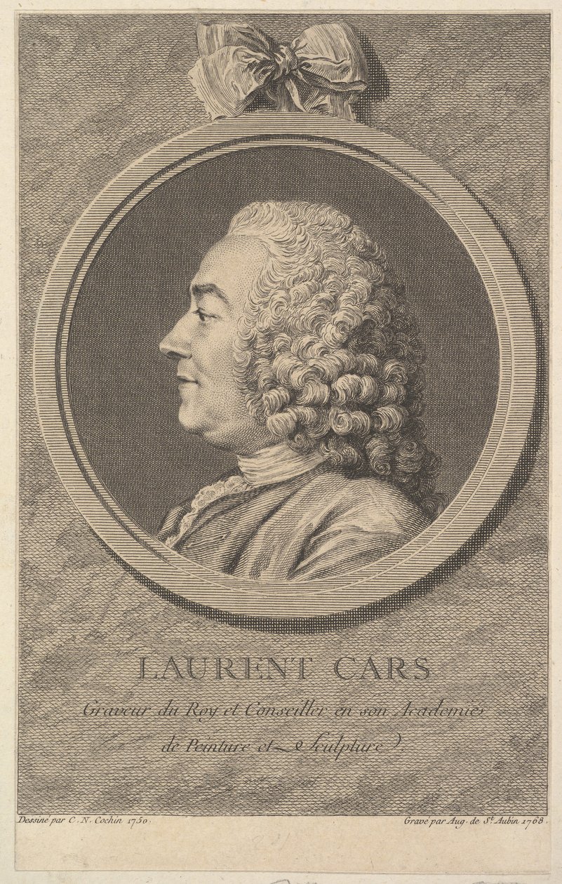 Portrét Laurenta Carse, 1768. od Augustin de Saint Aubin