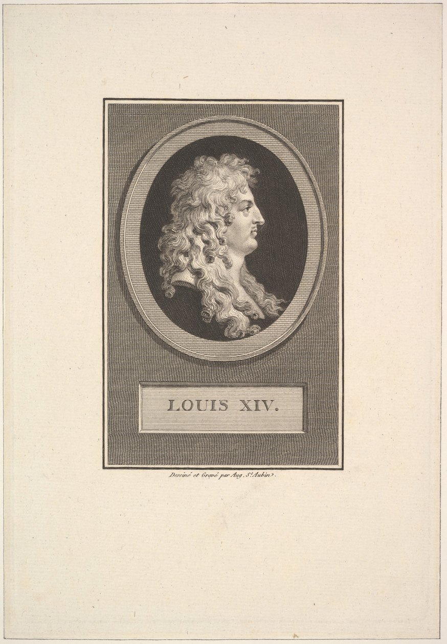 Portrét Ludvíka XIV., 1779. od Augustin de Saint Aubin