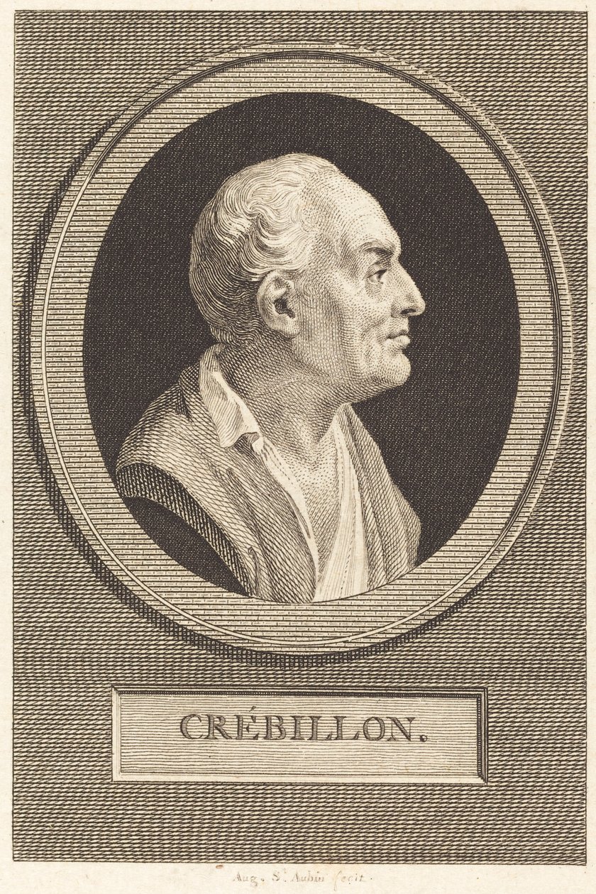 Prosper Jolyot z Crebillonu od Augustin de Saint Aubin