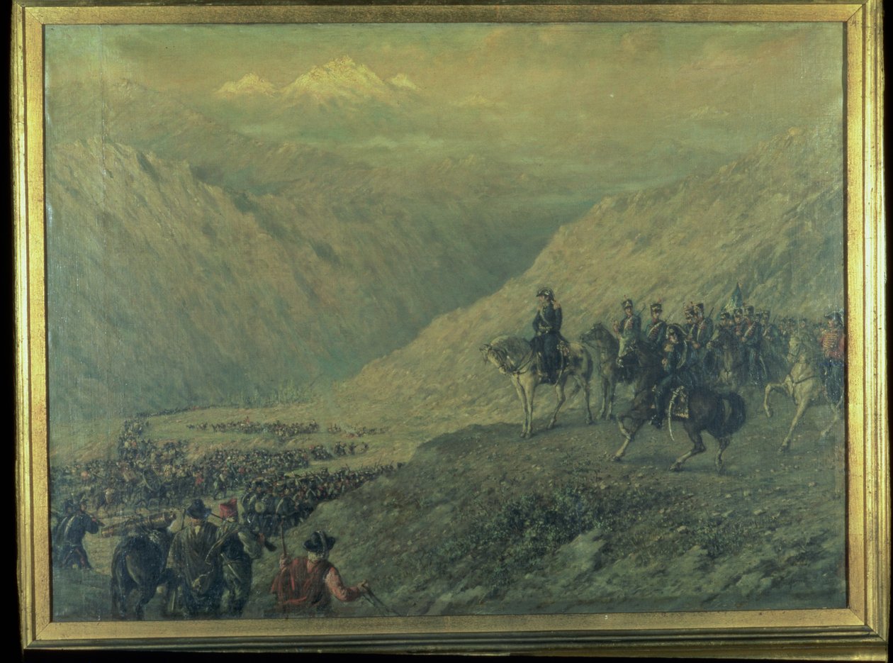 Průchod And v roce 1817 (olej na plátně) od Augusto Ballerini