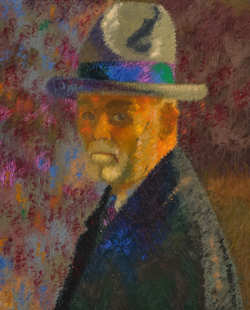 Augusto Giacometti autoportrét 1934 od Augusto Giacometti