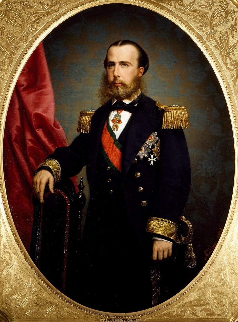 Portrét Ferdinanda Maxmiliána Rakouského (Vídeň od Augusto Tominz