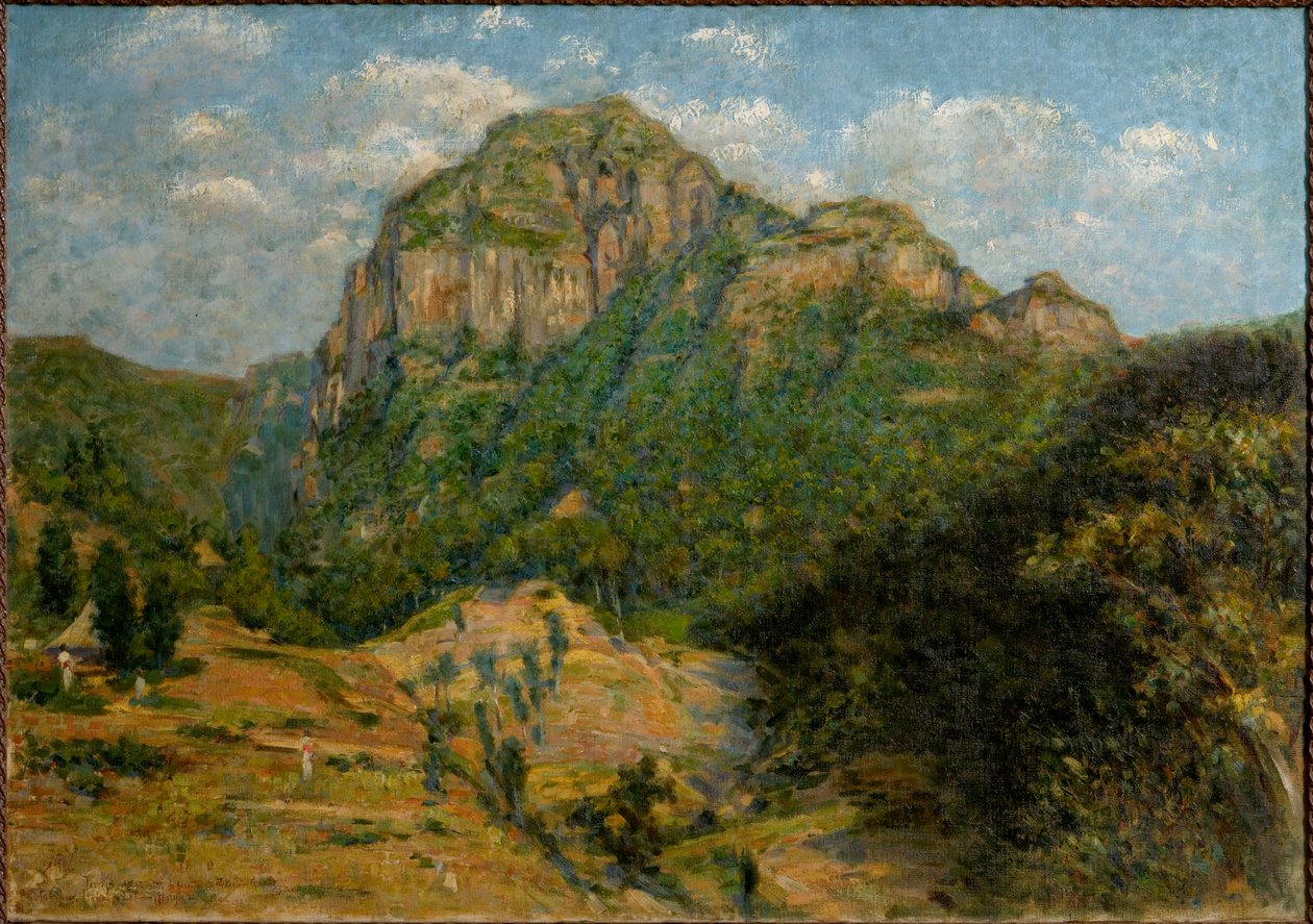 Africká krajina (olej na plátně), cm 79 x 112,5. od Augusto Valli