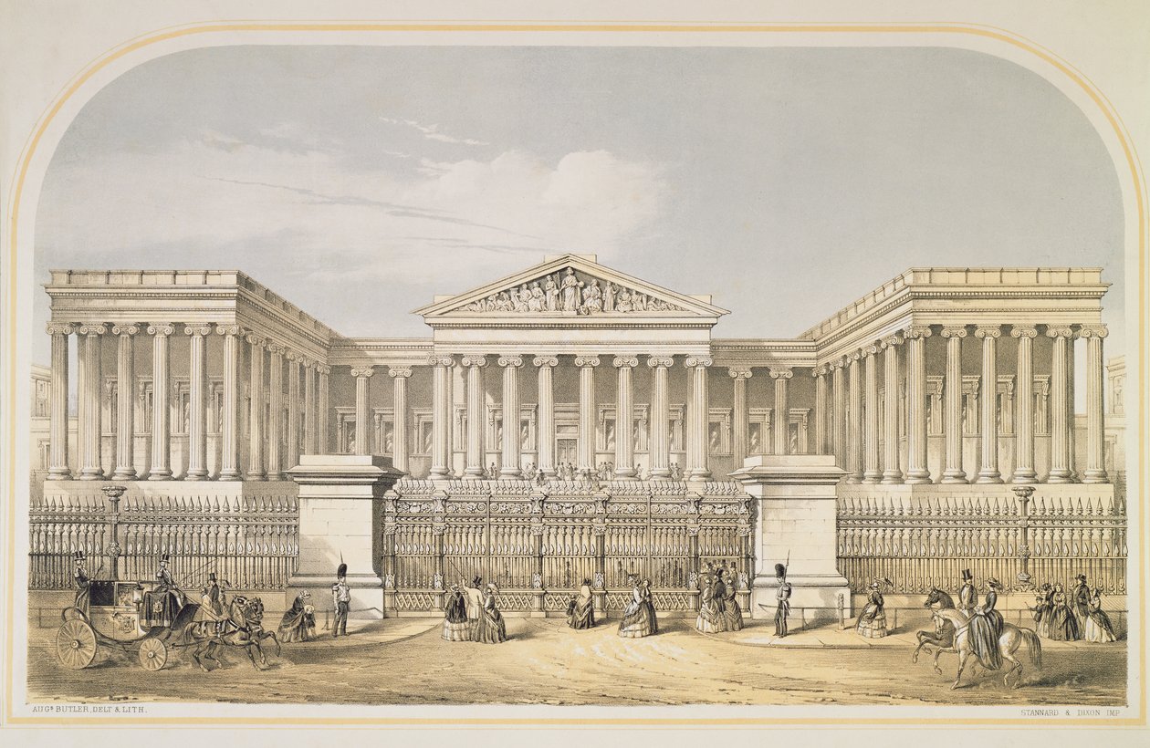 Britské muzeum, 1853 (tónované lito) od Augustus Butler