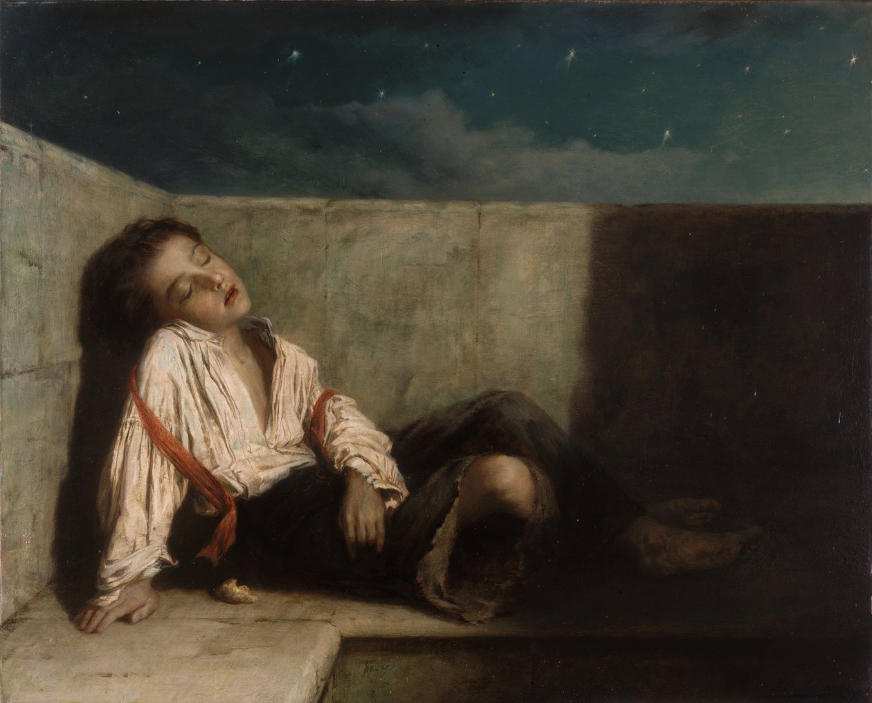 Výklenek na londýnském mostě, 1879 od Augustus Edward Mulready