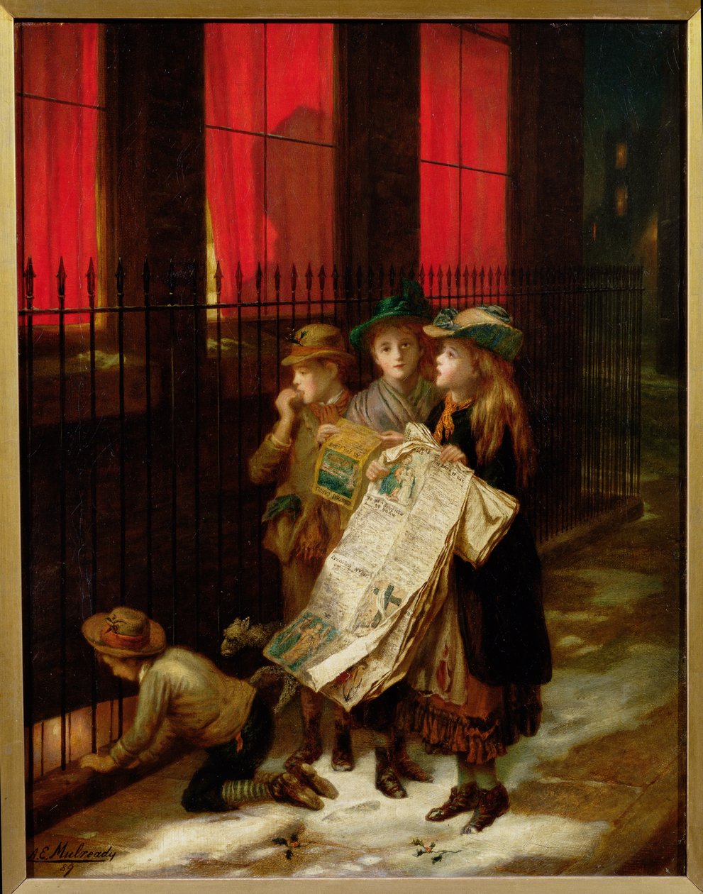 Carol Singers, 1889 od Augustus Edward Mulready