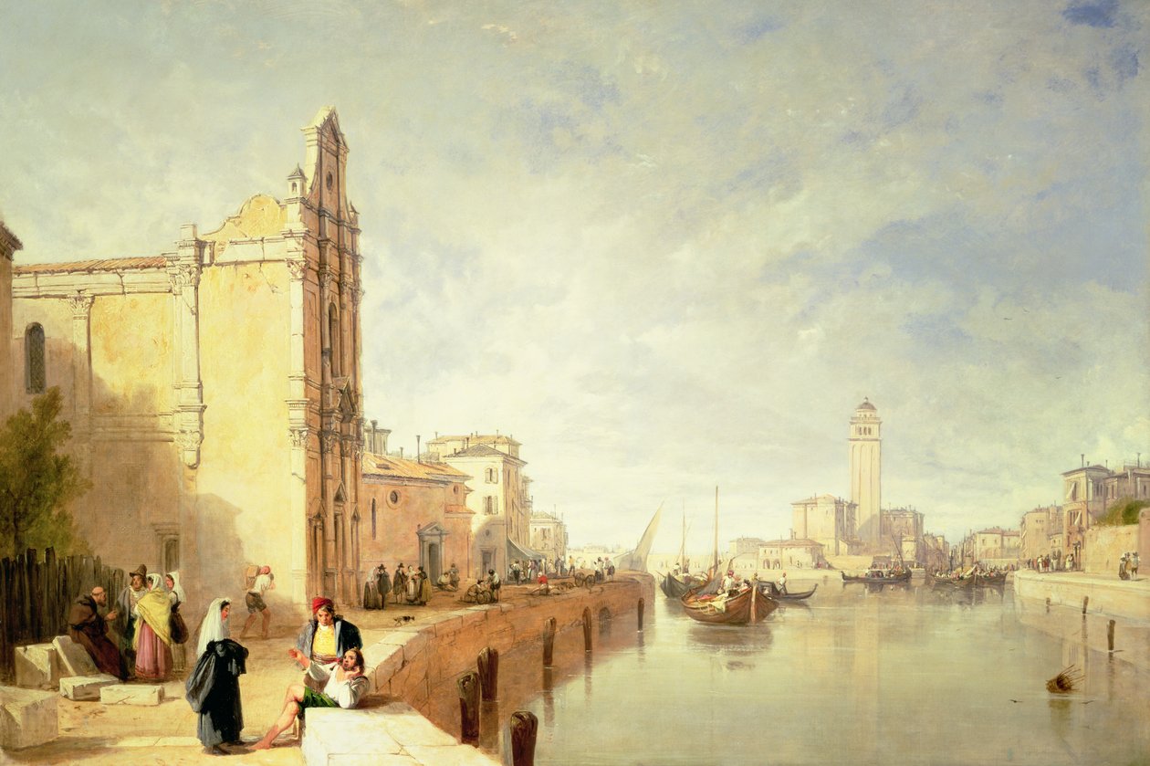 Pohled na Murano od Augustus Wall Callcott