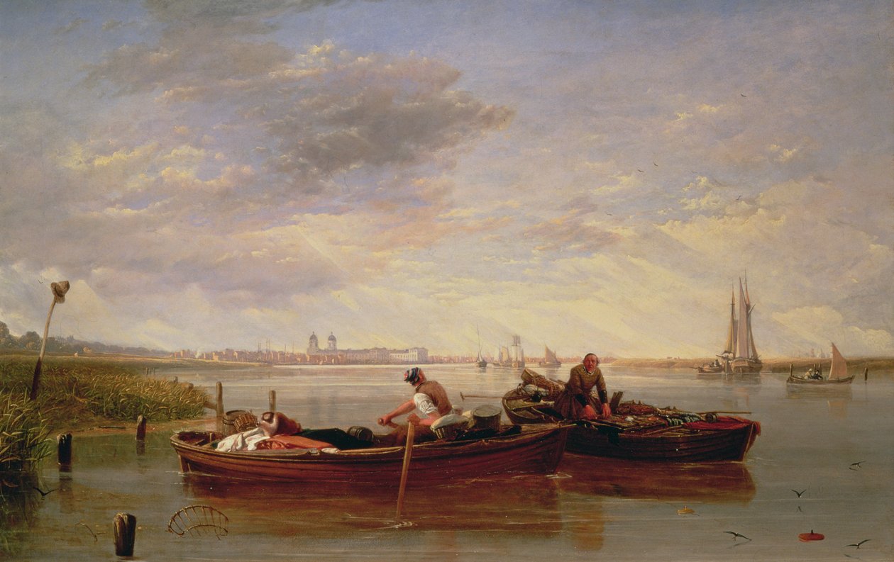 Temže pod Greenwichem, kolem roku 1827 od Augustus Wall Callcott