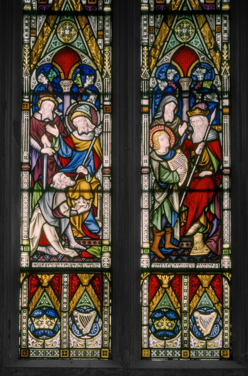 Detail biblických scén Davida a Saula, 1852 od Augustus Welby Northmore Pugin