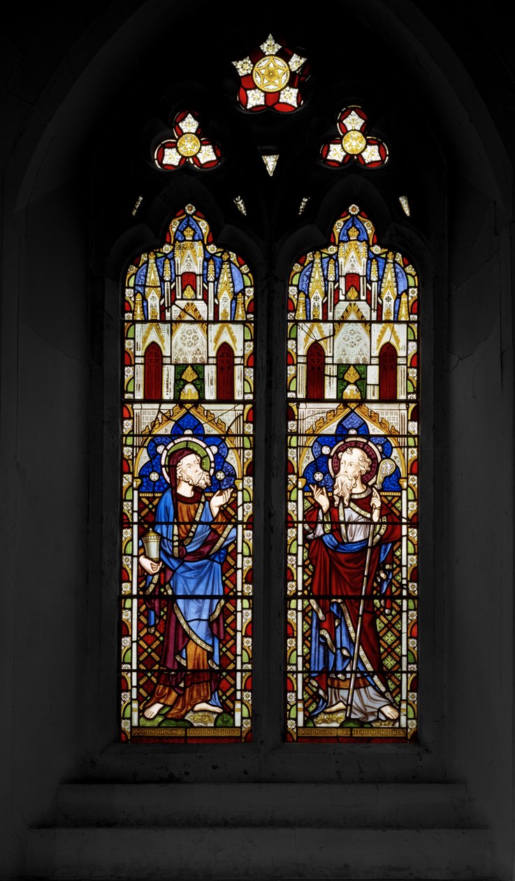 Svatý Josef z Arimatie a svatý Kliment, 1850 od Augustus Welby Northmore Pugin