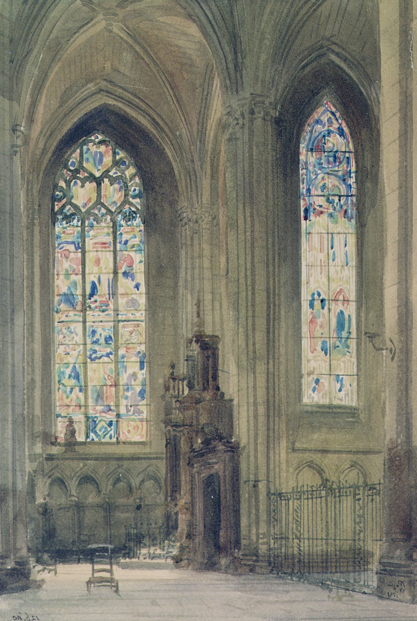 Kaple v jižní transeptu, Rouenská katedrála, 19. století od Augustus Welby Northmore Pugin