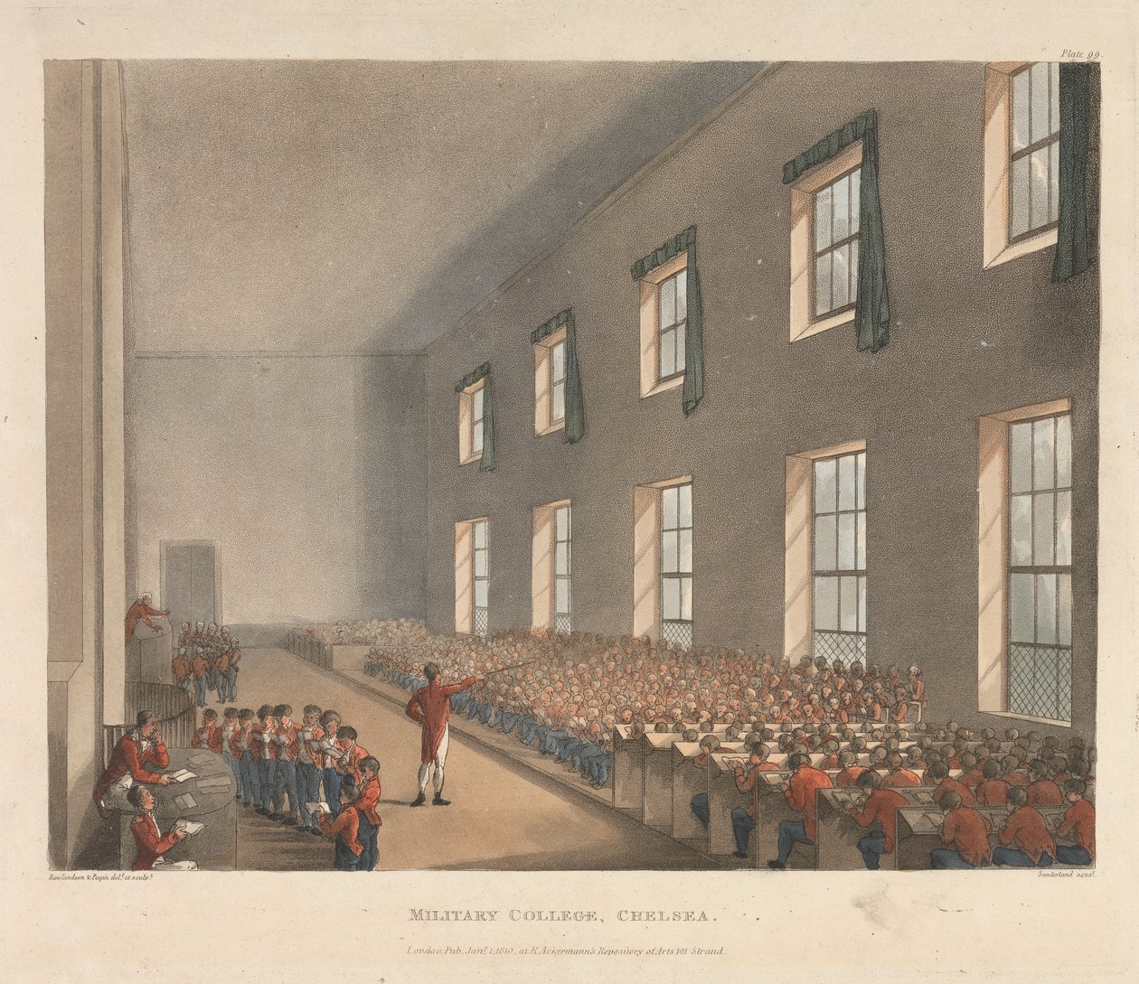Vojenská vysoká škola, Chelsea od Augustus Charles Pugin