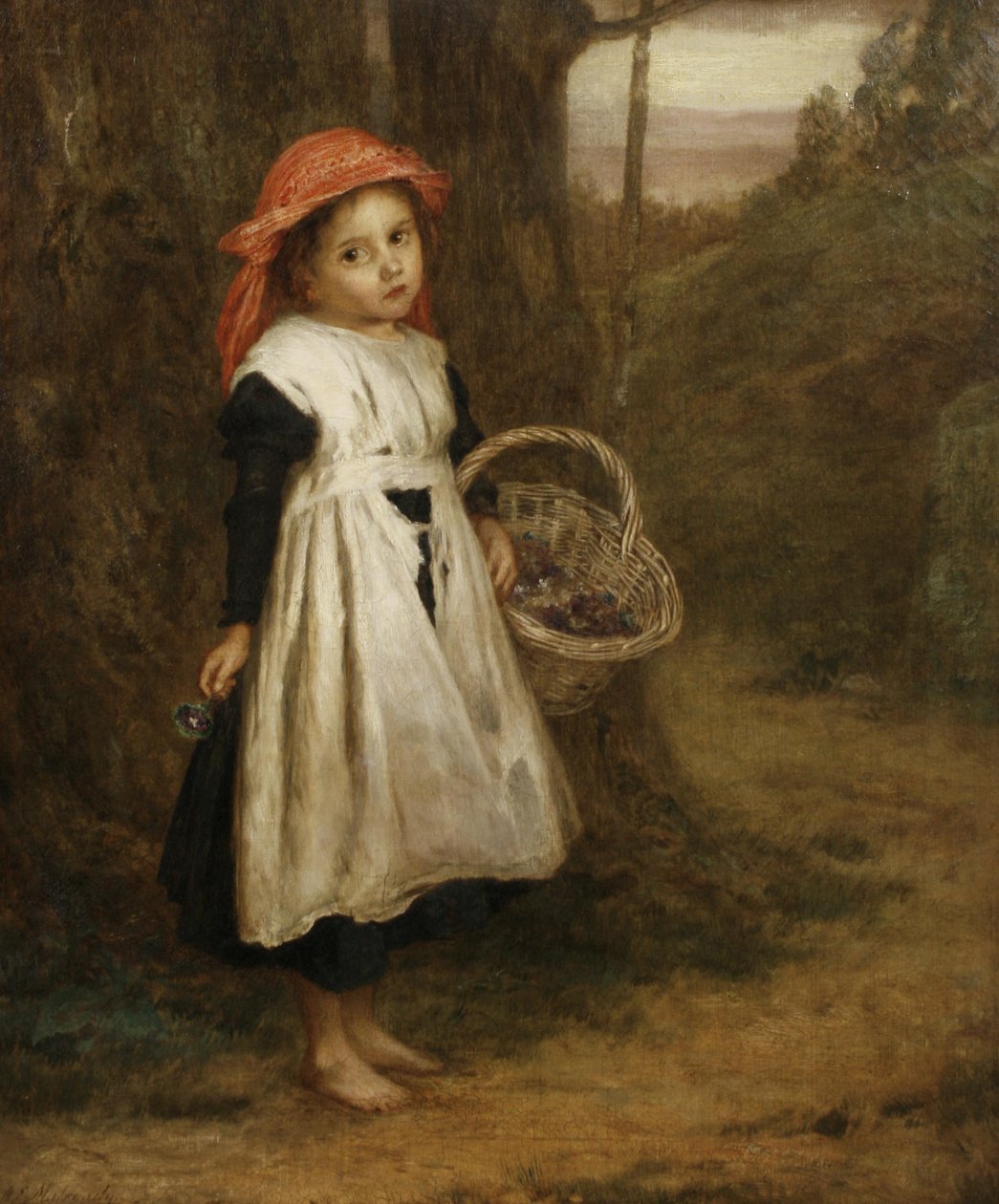 Malý fialový prodavač od Augustus Edwin Mulready