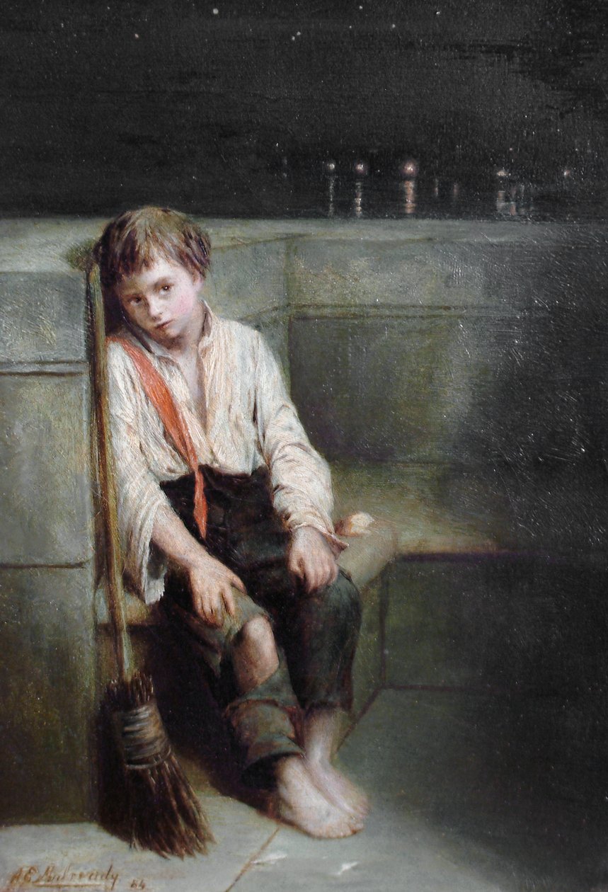 A London Jo - konec dne od Augustus Edwin Mulready
