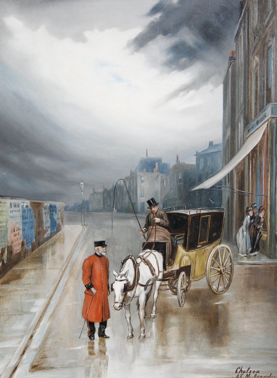Po dešti - Chelsea od Augustus Edwin Mulready