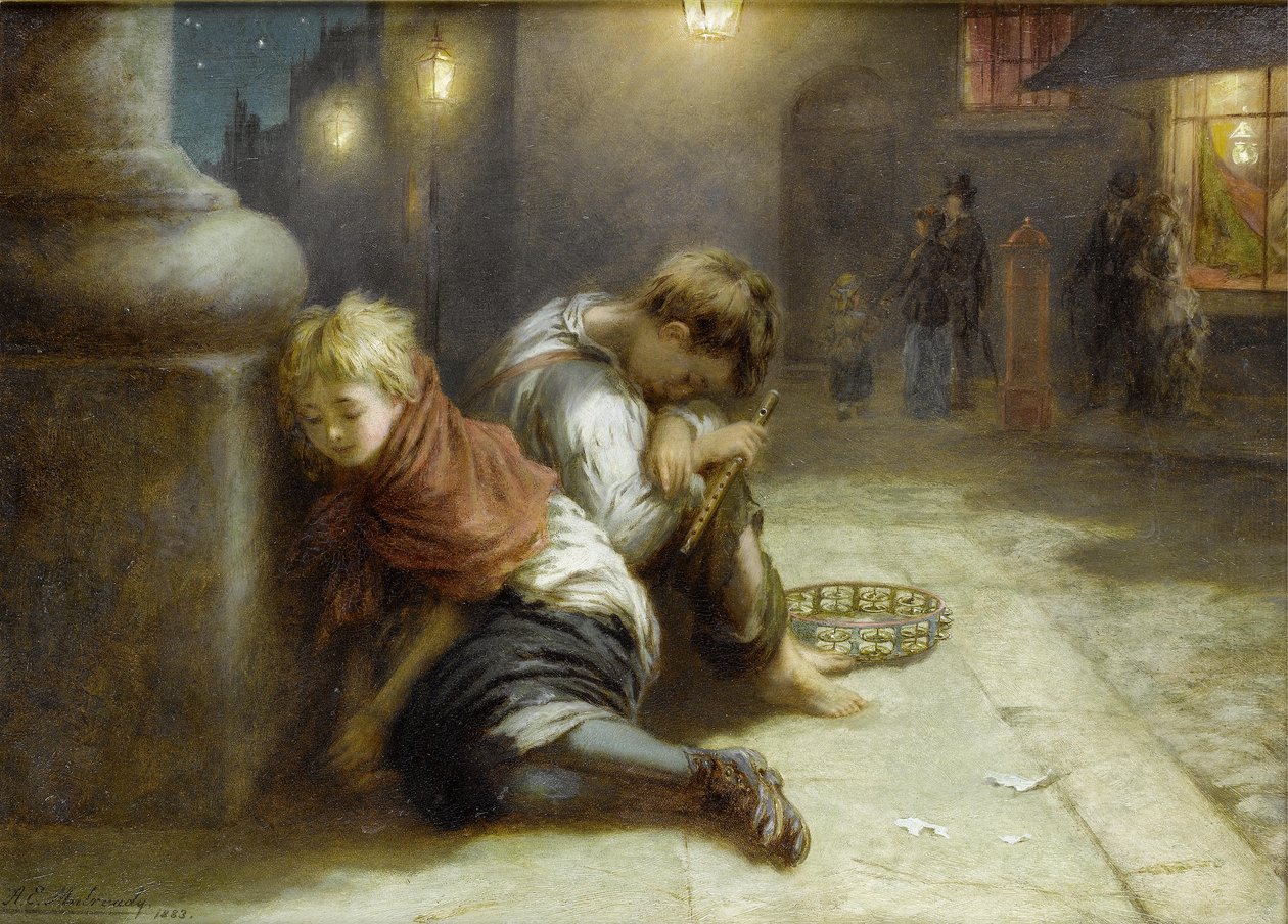 Unavení minstrelové od Augustus Edwin Mulready