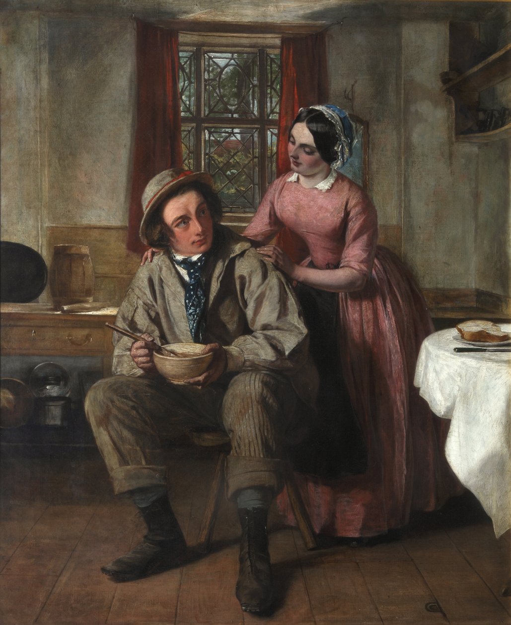 Charles Dickens v postavě sira Charlese Coldstreama, kolem roku 1850 od Augustus Leopold Egg
