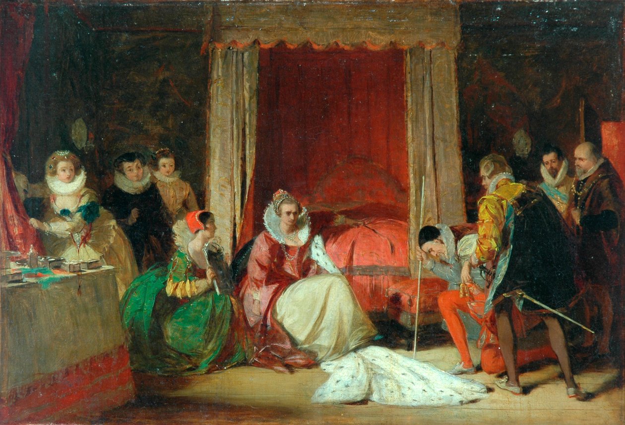 Královna Alžběta ve vzteku od Augustus Leopold Egg