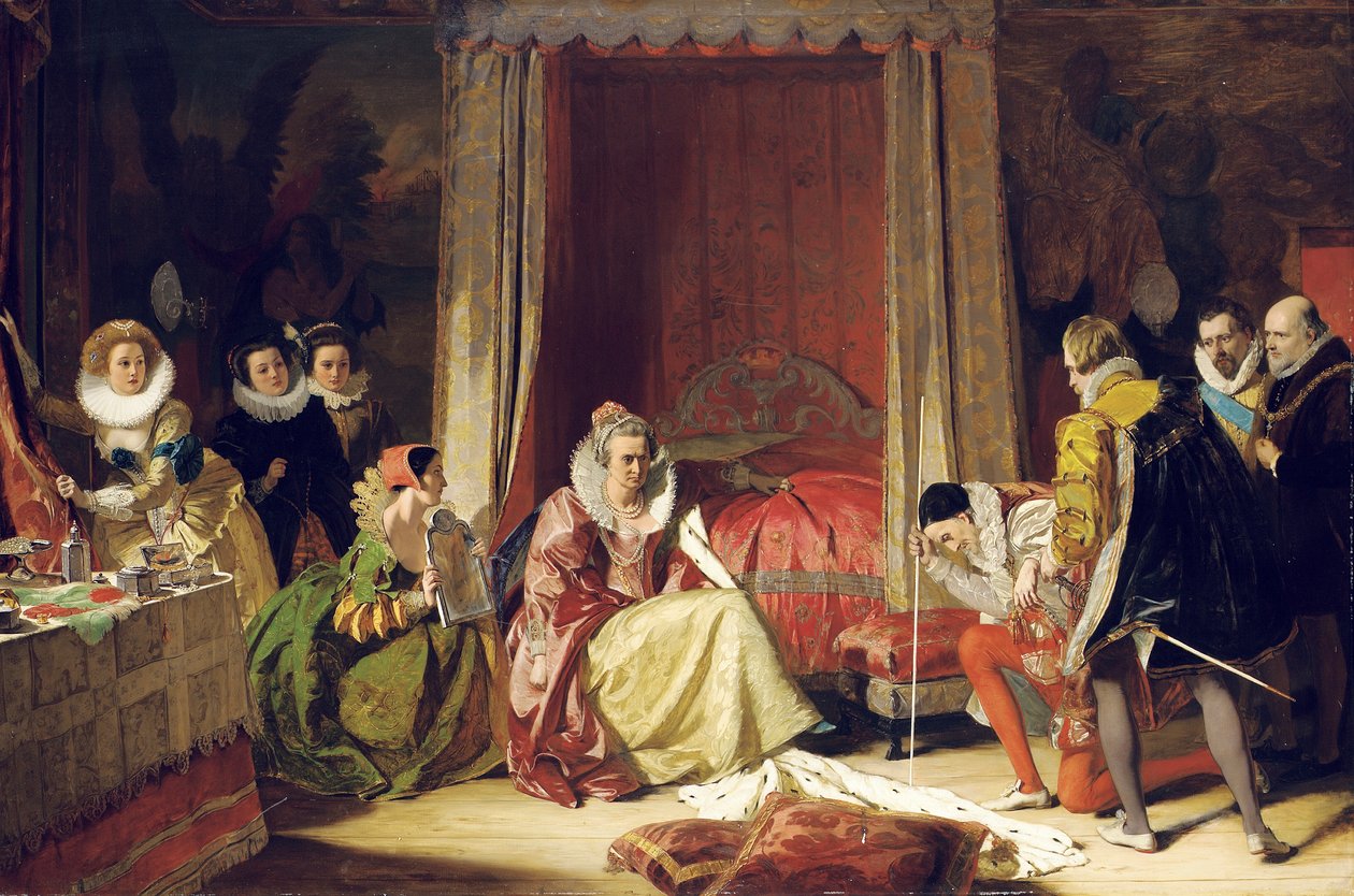 Královna Alžběta zjišťuje, že už není mladá od Augustus Leopold Egg