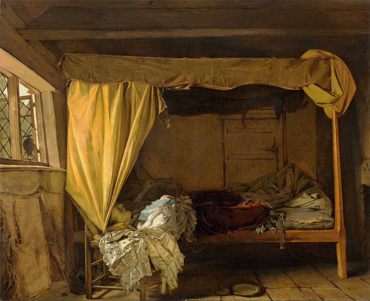 Smrt Buckinghama, 50. léta 19. století od Augustus Leopold Egg