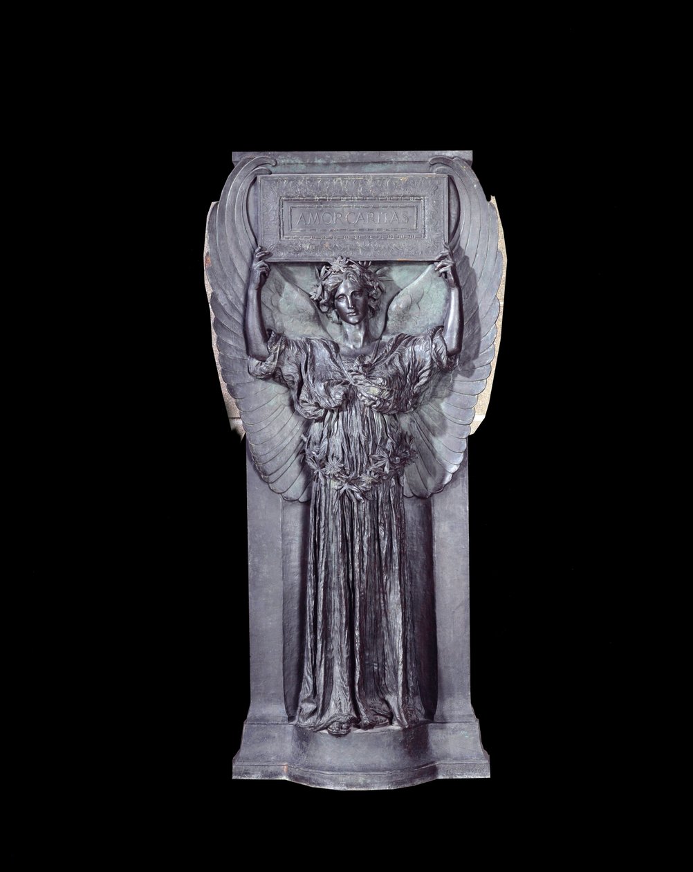 Láska, láska, láska Vysoký reliéf v bronzu od Augusta Saint Gaudense (Saint-Gaudens) (1848-1907) od Augustus Saint Gaudens